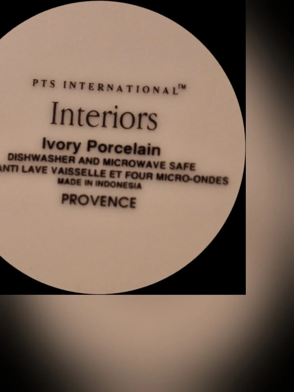 PTS International Interiors Porcelain Set of Floral Plates Provence Discontinued